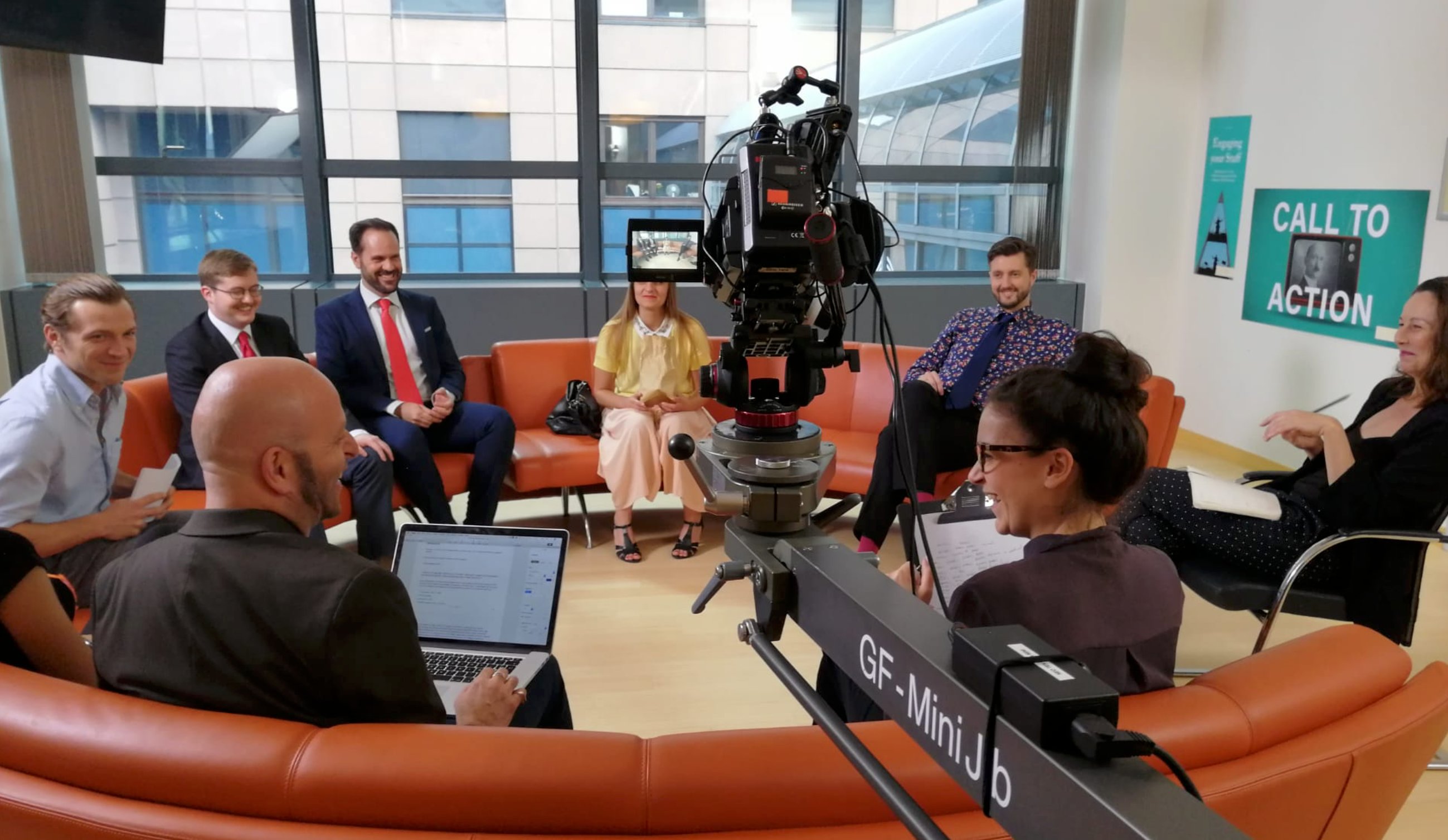 Multi-camera panel discussion filming for European institutional client